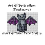 (image for) Halloween Bat Cat (Doodlecat)